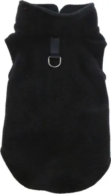 Image de Veste polaire chaude pour petits chiens - Fine et douce - Noire