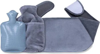Produktbild von Famanu Wärmflasche mit Gürtel - 2 in 1 Heizlösung in Grau