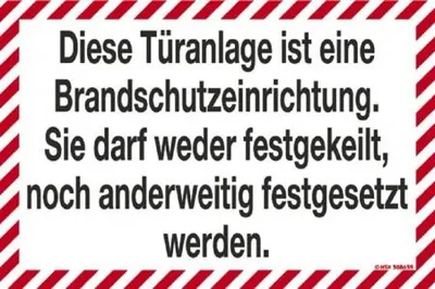 Produktbild von Hinweisschild - Diese Türanlage ist eine Brandschutz… - 308639 - 30 x 20 cm