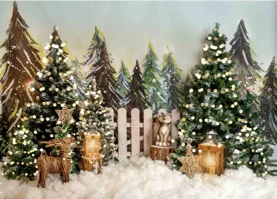 Image de 2,1 * 1,5 m / 7 5 pieds Fond de Noël Photographie Fond Portrait Studio Photo Accessoires pour décoration Bébé Enfants Photos Fête