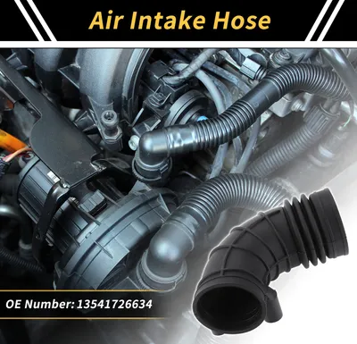 Image de Tuyau D'Admission D'Air Du Moteur Pour Bmw 5 (E34) 525 1991-1996 Tuyau D'Admission D'Air Du Filtre À Air No.13541726634 En Caoutchouc 1 Pièce