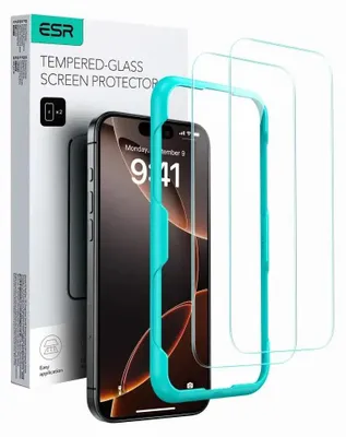 Product packaging and a smartphone screen protector kit.