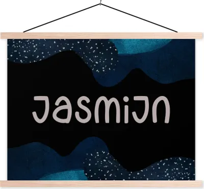 Produktbild von MuchoWow® Textilposter Jasmin - Pastell - Mädchen 150x113 cm mit holzfarbenen Rahmen - Poster