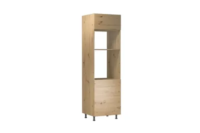 Produktbild von Mikrowellenumbauschrank 60x58x212 cm Küchenschran, Langen D60PM Artisan Eiche