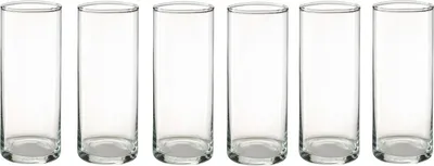 Produktbild von 6er Set Dekogläser Vasen ZYLINDER H. 30cm D. 10cm Glas klar Rudolph Keramik