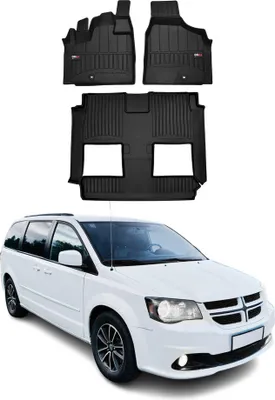 Image de 2008-2020 Dodge Grand Caravan/Voyager OMAC Tapis de sol en caoutchouc Noir