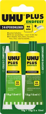 Produktbild von UHU 2 Komponenten Klebstoff plus endfest 33 g in Tube