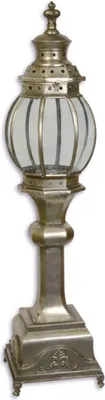 Produktbild von Casa Padrino Jugendstil Gartenlaterne Silber 27 x 27 x H. 109 cm - Garten & Terrassen Deko