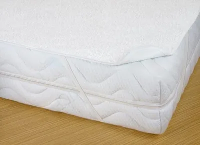 Produktbild von Matratzenschoner, wasserdicht und atmungsaktiv, 90x200 cm, aus Polyurethanund Frottee