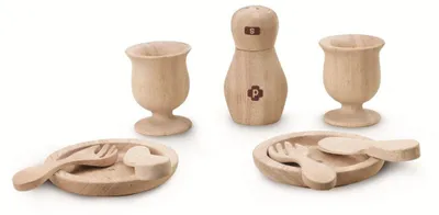 Produktbild von Wonderworld Holz-Dinnerset Spielzeug für Kinder ab 3 Jahren