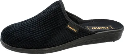 Produktbild von Fischer Herren Hausschuh Cord Pantoffel 204230, Größe:44 EU, Farbe:Blau