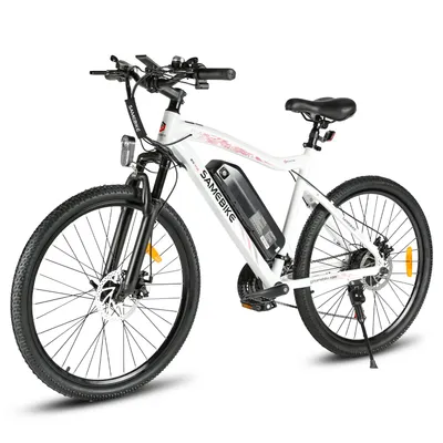 Productafbeelding van Nieuwe elektrische mountainbike SY26-II, 48V 13Ah, mechanische dubbele schijfremmen, maximaal draagvermogen 150 kg, wit