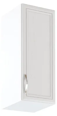 Produktbild von Oberschrank SILVARA – Breite 30 cm, Kiefernholz/Weiß, Echtlack