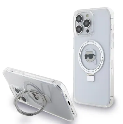 Immagine prodotto di Karl Lagerfeld Klhmp15Xhmrskhh Iphone 15 Pro Max 6,7 Biały/Bianco Custodia rigida Anello Stand Karl Head Magsafe