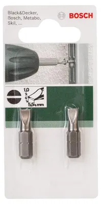 Produktbild von Schrauberbit Standard für Längsschlitzschrauben (S) Schlitz S 1,0 x 5,5