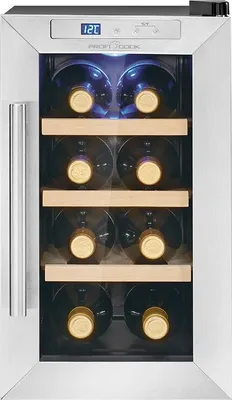 Image de Cave à vin avec porte vitrée et écran LED 23L Proficook PC-WK1233