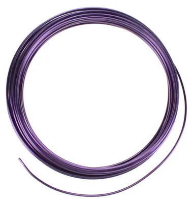 Produktbild von 12m Aluminiumdraht Ø 2mm Aludraht Basteldraht Dekodraht Schmuckdraht aubergine