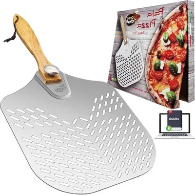 Obrázok produktu pre Hliníkový krájač na pizzu a focacciu – profesionálny – s rukoväťou – do kuchyne