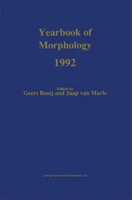 Obrázok produktu pre Yearbook of Morphology 1992