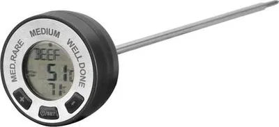 Produktbild von Lacor Edelstahl-Küchenthermometer mit Alarmfunktion für Flüssigkeiten und feste Lebensmittel