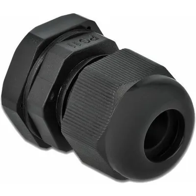 Produktbild von DeLOCK Kabelverschraubung PG11 10 Stück schwarz, Schwarz, Kunststoff, 10 Stück(e), PG11, 1 cm, IP68