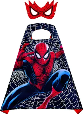 Obrázek produktu pro Karnevalový plášť modrý a maska Marvel - Spiderman