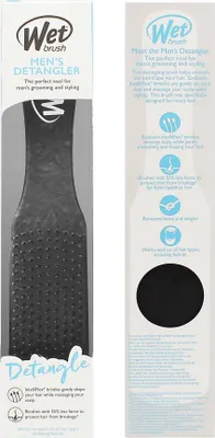 Immagine prodotto di Wet Brush Spazzola per capelli da uomo in pelle nera per districare