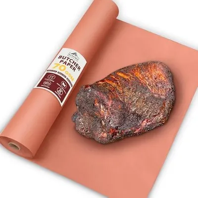 Produktbild von Butcher Paper, Pink Metzgerpapier BBQ, 60 cm x 30 m Kraftpapier Rolle Metzger Papier Butcher Paper for Smoking Meat Grillpapier fš¹r Grill, Smoker, Fisch, Fleisch