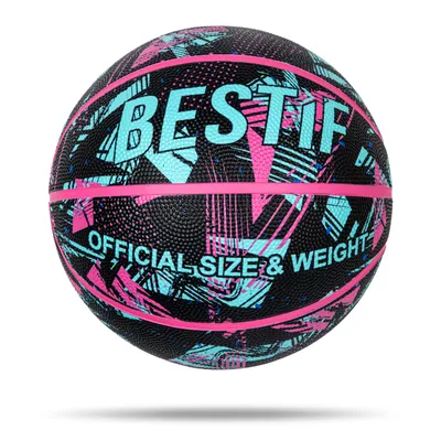 Produktbild von Basketball Ball für Kinder Erwachsene Basketbälle NBA Training | Bälle für Indoor und Outdoor Graffiti Gr. 7