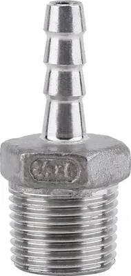 Produktbild von BSP-Außengewinde-Rohrtülle, Schlauchanschluss-Anschluss-Adapter (3/8 Zoll x 6 mm)