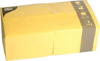 Produktbild von Papstar 84580, Gelb, Seidenpapier, Einfarbig, 46 g/m², 330 mm, 330 mm