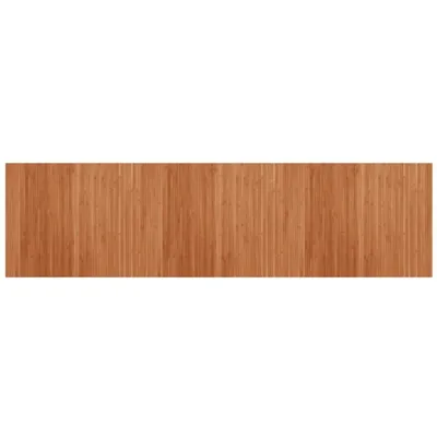 Image de vidaXL Tapis Rectangulaire Marron 80x300 cm Bambou