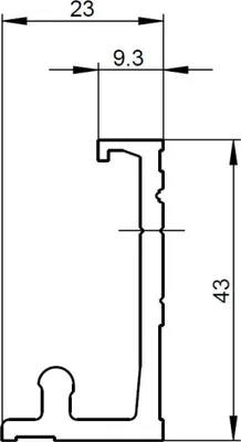 Produktbild von GU PSK Laufschiene P1213 966/200 EV1 L=3460 mm