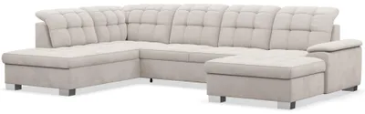 Produktbild von Selsey Jamaal - Wohnlandschaft mit Schlaffunktion und Stauraum, rechtsseitig, Velours hydrophob, taupe