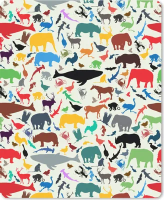 Produktbild von MuchoWow® Mauspad Mousepad Regenbogen - Tiere - Muster - Kinder 30x40 cm - Mousepads - Maus Mat - Pad - Mausunterlage - Mausmatten