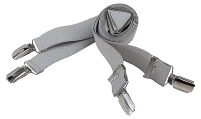 Produktbild von Übergrößen Hosenträger hellgrau X-Form Lindenmann