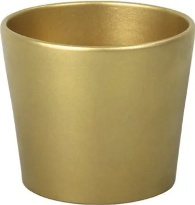 Image de Cache pot céramique CALYPSO CHRISTMAS Ø15 cm or