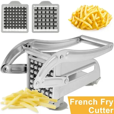 Image de Coupe-frites manuel en acier inoxydable, outil de cuisine