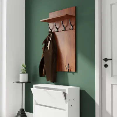 Obrázok produktu pre AKKE Caravaggio Šatníkový panel MAXI - SCHWARZE háčiky ŠxV: 60x90 cm