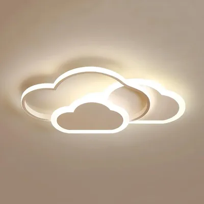 Obrázok produktu pre LED lampa v tvare obláčika do detskej izby – stropné svietidlo – bez možnosti stmievania – zmeniteľná farba svetla – 41–50 W – 90–260 V – akryl + kov – biela