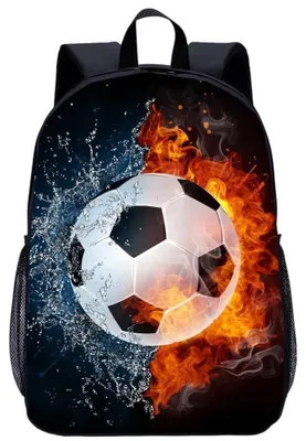 Produktbild von Omgoods – Fußballrucksack für Kinder mit Fußballmuster