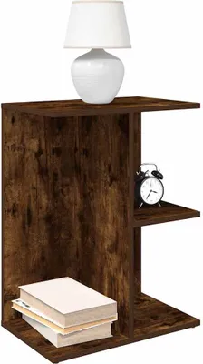 Produktbild von vidaXL Nachttisch Räuchereiche 46,5x29x61 cm Holzwerkstoff