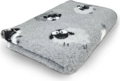 Produktbild von Vet Bed Hundebett mit Latexrücken Woolly Schaf grau