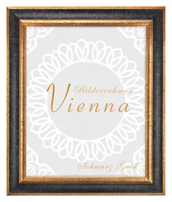 A framed picture with text and decorative elements.