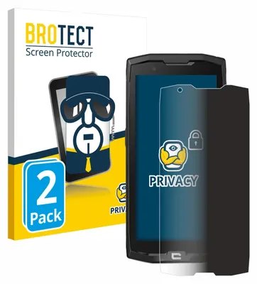Produktbild von 2x BROTECT Sichtschutzfolie für Crosscall Core X4 Anti-Spy Privacy Sichtschutz Blickschutz Folie Blaulicht-Schutz