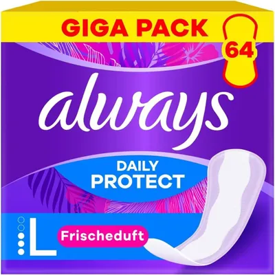 Obrázok produktu pre always 8006540778197 always Slipeinlagen Daily Protect Long, 64 St.