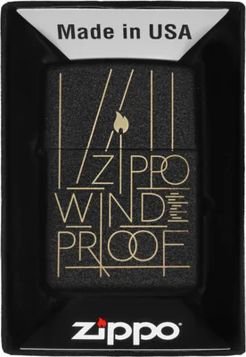 Produktbild von Zippo Benzin-Feuerzeug Black Crackle Line Art 60007186, unbefllt