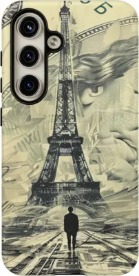 Produktbild von Eiffelturm auf Geldschein – Hülle Kompatibel mit Galaxy S24