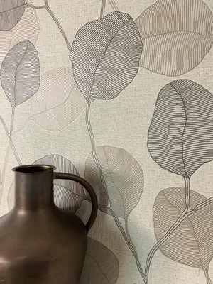 Produktbild von NEWROOM Tapete Nerin Brown Braun Vliestapete - Floral Blätter Pflanzen Germany