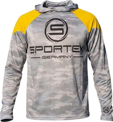 Produktbild von Sportex UV Shirt Gelb/Grau Camou - Größe: 2XL